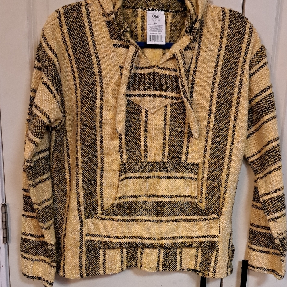 Oland Men's Black and Tan Crewneck Sweater - Picture 2 of 3